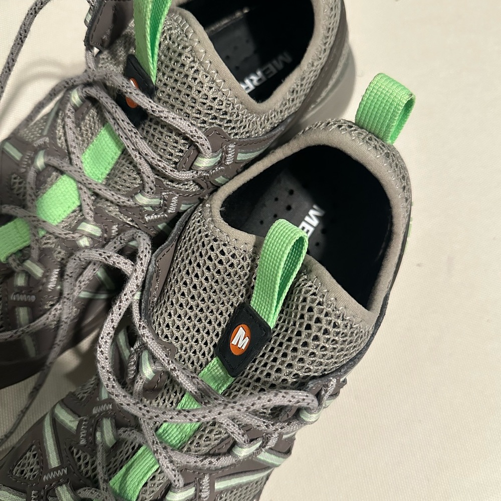 Merrell Gray And Green Performance Waterproof Bri… - image 3